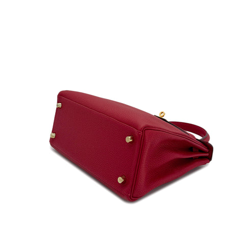 HERMES KELLY 25 RETOURNE ROUGE VIF TOGO HAND SHOULDER BAG A GHW 90299804 - PURPOSE