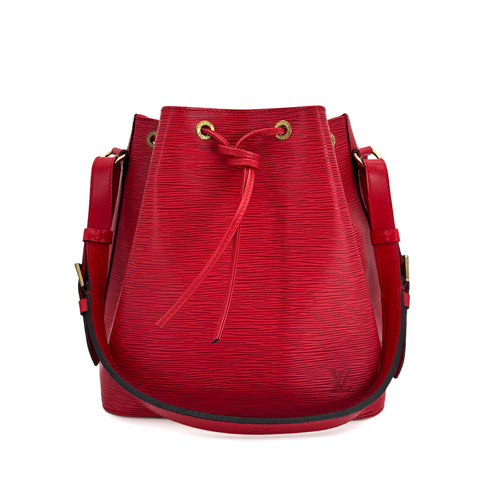 LOUIS VUITTON EPI PETIT NOE SHOULDER BAG CASTILIAN RED LEATHER M44107 90299806 - PURPOSE