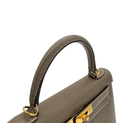 HERMES KELLY 28 SELLIER ETOUPE VEAU EPSOM HAND SHOULDER BAG A GHW SPO 90299807 - PURPOSE