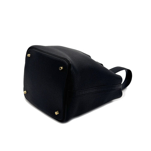 HERMES PICOTIN LOCK MM BLACK TAURILLON CLEMENCE HAND BAG C GHW 90311268 - PURPOSE