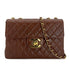 CHANEL VINTAGE JUMBO MATELASSE 30 CHAIN SHOULDER BAG BROWN LAMB SKIN 90299812 - PURPOSE