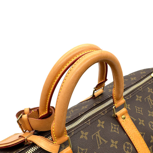 LOUIS VUITTON MONOGRAM KEEPALL 55 LUGGAGE BROWN M41424 90299815