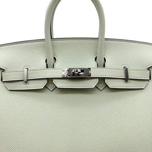 HERMES BIRKIN 25 SELLIER VERT FIZZ EPSOM HAND BAG B SHW 90299817
