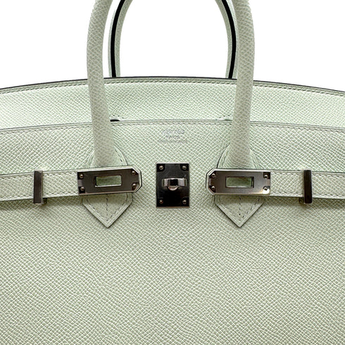 HERMES BIRKIN 25 SELLIER VERT FIZZ EPSOM HAND BAG B SHW 90299817