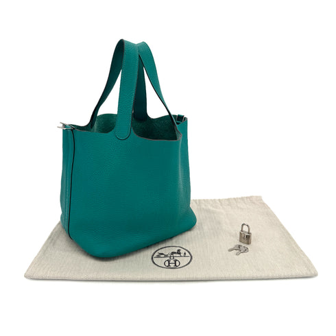 HERMES PICOTIN LOCK MM BLUE PAON TAURILLON CLEMENCE HAND BAG X SHW 90299818 - PURPOSE