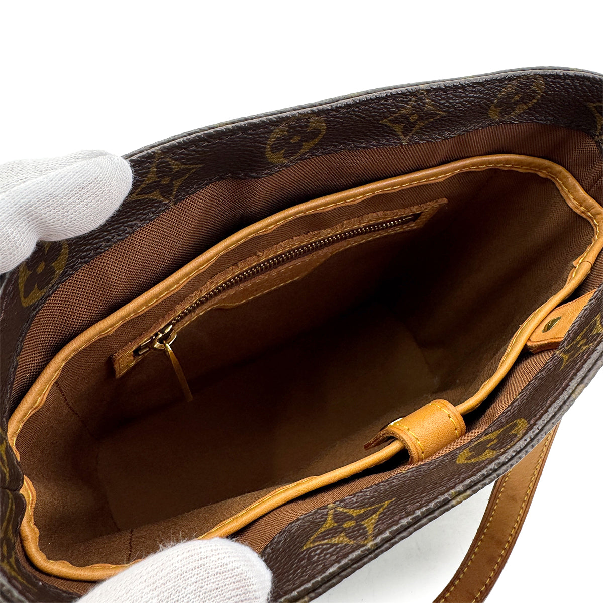 LOUIS VUITTON MONOGRAM VAVIN PM HAND BAG BROWN M51172 90299821