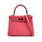 HERMES KELLY 25 RETOURNE ROSE AZALEE SWIFT HAND SHOULDER BAG Y SHW 90299823 - PURPOSE