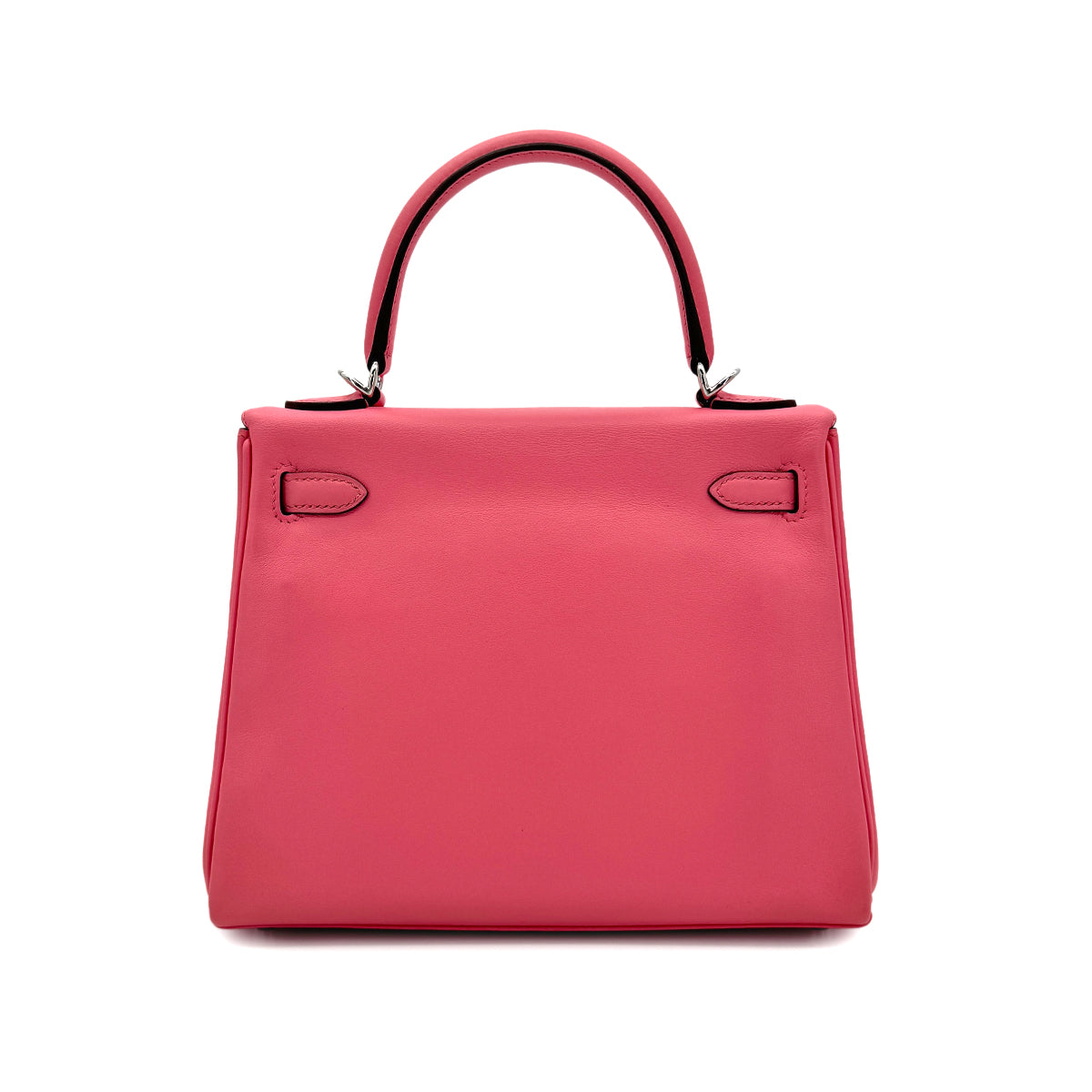 HERMES KELLY 25 RETOURNE ROSE AZALEE SWIFT HAND SHOULDER BAG Y SHW 90299823