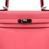 HERMES KELLY 25 RETOURNE ROSE AZALEE SWIFT HAND SHOULDER BAG Y SHW 90299823 - PURPOSE