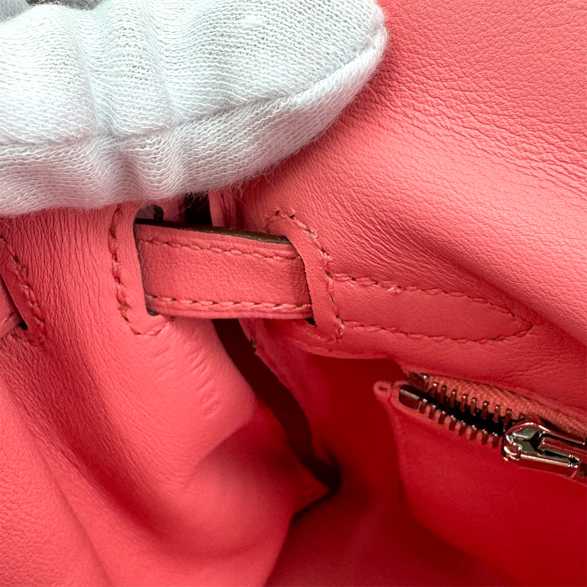HERMES KELLY 25 RETOURNE ROSE AZALEE SWIFT HAND SHOULDER BAG Y SHW 90299823
