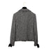 CHANEL RIBBON TWEED JACKET BLACK WOOL 40 04A RTW 90299827