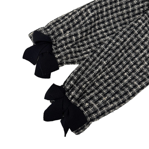 CHANEL RIBBON TWEED JACKET BLACK WOOL 40 04A RTW 90299827