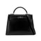 HERMES KELLY 32 SELLIER BLACK BOXCALF HAND SHOULDER BAG □C SHW 90299828 - PURPOSE