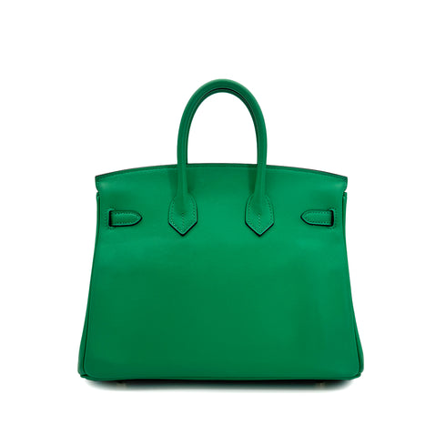 HERMES BIRKIN 25 MINT SWIFT HAND BAG U GHW 90300007 - PURPOSE