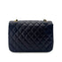 CHANEL VINTAGE MATELASSE HALF MOON CHAIN SHOULDER BAG NAVY LAMB SKIN 90300010 - PURPOSE