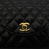 CHANEL VINTAGE MATELASSE HALF MOON CHAIN SHOULDER BAG BLACK LAMB SKIN 90300011 - PURPOSE