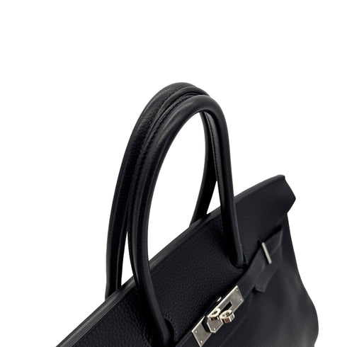 HERMES BIRKIN 35 BLUE INDIGO TAURILLON CLEMENCE HAND BAG □H SHW 90300017 - PURPOSE