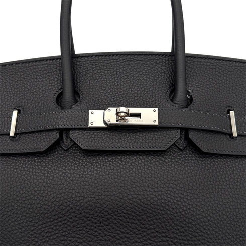 HERMES BIRKIN 35 BLUE INDIGO TAURILLON CLEMENCE HAND BAG □H SHW 90300017 - PURPOSE