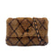 CHANEL VINTAGE MATELASSE CHAIN SHOULDER BAG BROWN RABBIT FUR 90300020 - PURPOSE