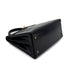 HERMES KELLY 28 RETOURNE BLACK BOX CALF HAND BAG 〇P GHW 90300022 - PURPOSE