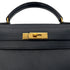HERMES KELLY 28 SELLIER BLUE INDIGO COUCHEVEL HAND SHOULDER BAG 〇U GHW 90300026 - PURPOSE