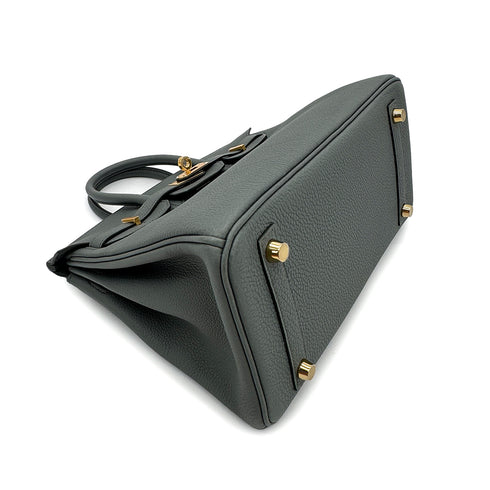 HERMES BIRKIN 25 VERT AMANDE TOGO HAND BAG W GHW 90300027 - PURPOSE