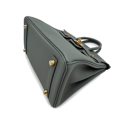 HERMES BIRKIN 25 VERT AMANDE TOGO HAND BAG W GHW 90300027 - PURPOSE