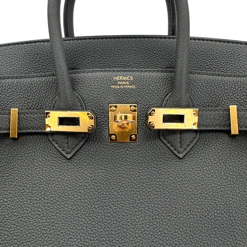HERMES BIRKIN 25 VERT AMANDE TOGO HAND BAG W GHW 90300027 - PURPOSE