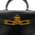 HERMES MINI KELLY 20 BLACK BOXCALF HAND SHOULDER BAG 〇V GHW 90302331 - PURPOSE