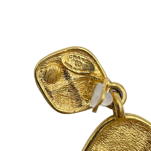 CHANEL VINTAGE EARRINGS MATELASSE GOLD ACCESSORY 90300534 - PURPOSE