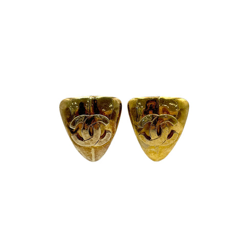 CHANEL VINTAGE EARRINGS COCOMARK GOLD ACCESSORY 97P 90300535 - PURPOSE