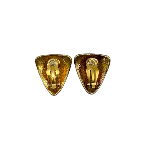 CHANEL VINTAGE EARRINGS COCOMARK GOLD ACCESSORY 97P 90300535 - PURPOSE