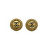 CHANEL VINTAGE EARRINGS ROUND COCOMARK GOLD ACCESSORY 90300539