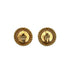 CHANEL VINTAGE EARRINGS ROUND COCOMARK GOLD ACCESSORY 90300539