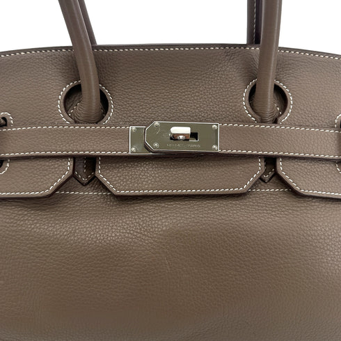 HERMES SHOULDER BIRKIN 42 ETOUPE TAURILLON CLEMENCE HAND BAG □L SHW 90300547 - PURPOSE