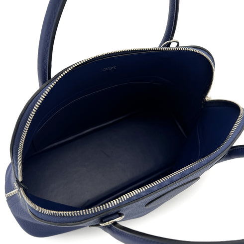 HERMES BOLIDE 31 BLUE SAPHIR TAURILLON CLEMENCE HAND SHOULDER BAG □Q SHW 90300548 - PURPOSE