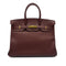 HERMES BIRKIN 35 MARRON FONCE TOGO HAND BAG □C GHW 90300551 - PURPOSE