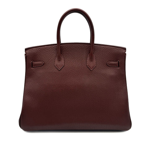 HERMES BIRKIN 35 MARRON FONCE TOGO HAND BAG □C GHW 90300551 - PURPOSE