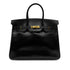 HERMES BIRKIN 35 BLACK BOX CALF HAND BAG □C GHW 90300552 - PURPOSE