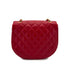 CHANEL VINTAGE BIG COCO HALF MOON CHAIN SHOULDER BAG RED LAMB SKIN 90300573 - PURPOSE