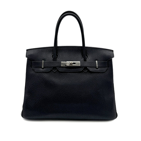 HERMES BIRKIN 30 BLACK TOGO HAND BAG □J SHW 90300574 - PURPOSE