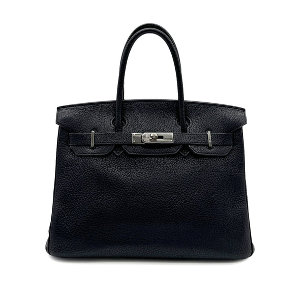 HERMES BIRKIN 30 BLACK TOGO HAND BAG □J SHW 90300574 - PURPOSE