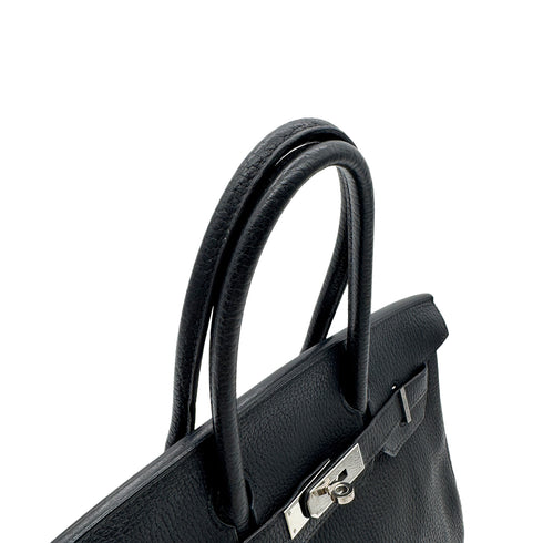 HERMES BIRKIN 30 BLACK TOGO HAND BAG □J SHW 90300574 - PURPOSE