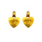 CHANEL VINTAGE EARRINGS HEART COCOMARK ACCESSORY 95P 90300598