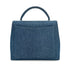 CHANEL VINTAGE TURN LOCK HAND BAG BLUE DENIM CANVAS 90300602 - PURPOSE