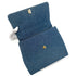 CHANEL VINTAGE TURN LOCK HAND BAG BLUE DENIM CANVAS 90300602 - PURPOSE