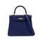 HERMES KELLY 25 RETOURNE BLUE SAPHIR TOGO HAND SHOULDER BAG B GHW 90300651 - PURPOSE