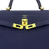 HERMES KELLY 25 RETOURNE BLUE SAPHIR TOGO HAND SHOULDER BAG B GHW 90300651 - PURPOSE