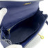 HERMES KELLY 25 RETOURNE BLUE SAPHIR TOGO HAND SHOULDER BAG B GHW 90300651 - PURPOSE