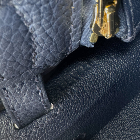 HERMES KELLY 25 RETOURNE BLUE SAPHIR TOGO HAND SHOULDER BAG B GHW 90300651 - PURPOSE